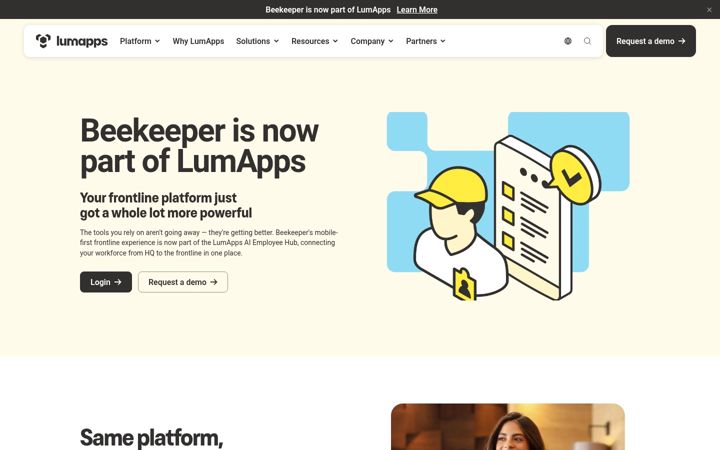 Skærmbillede af beekeeper.io