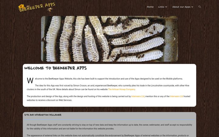 Screenshot of beekeeperapps.co.uk