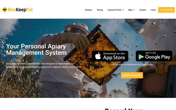 Screenshot of beekeeppal.com