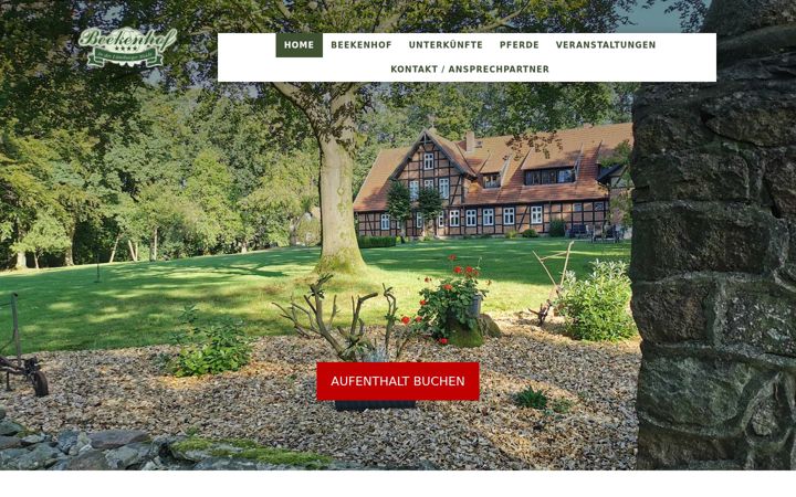 Screenshot of beekenhof.de