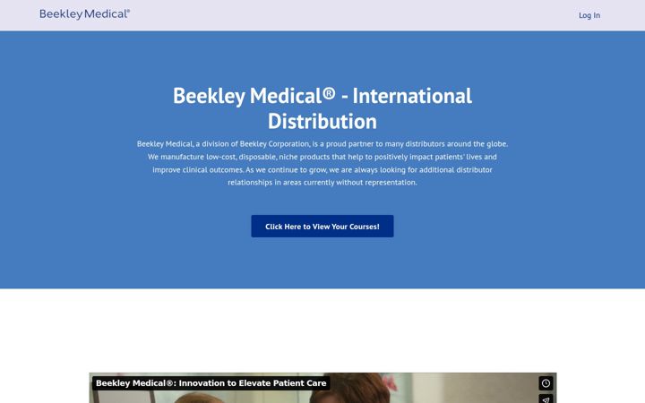 Screenshot of beekleyinternational.com