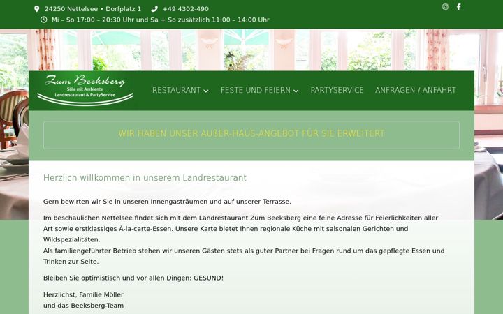 Screenshot of beeksberg.de