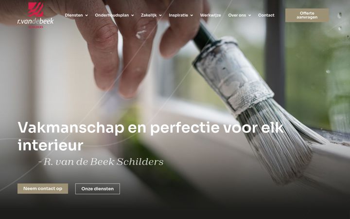 Screenshot stránky beekschilders.nl