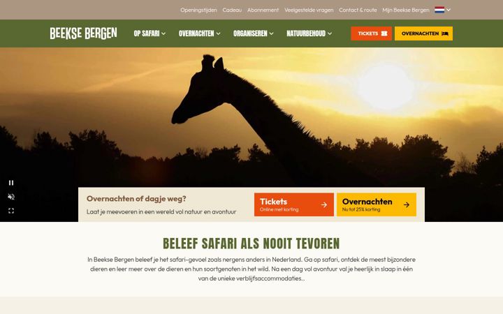 Screenshot of beeksebergen.nl
