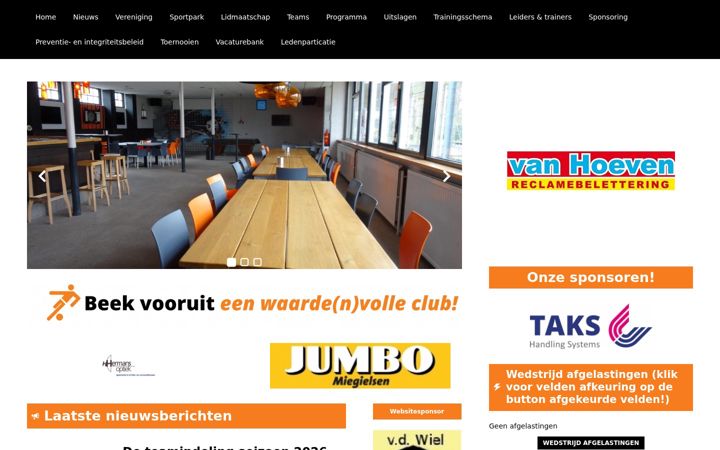Screenshot stránky beekvooruit.nl
