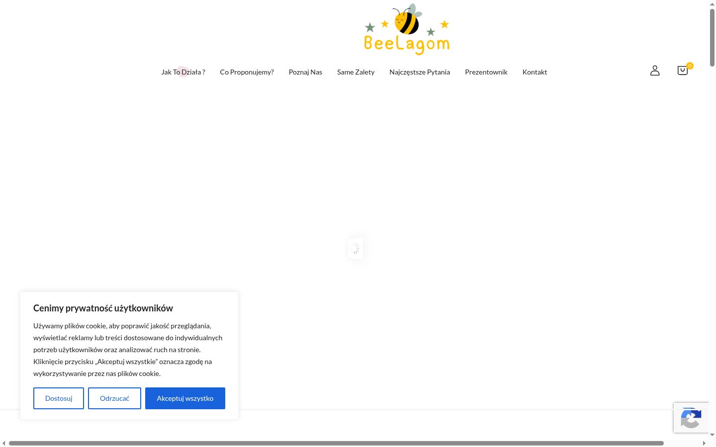 Screenshot des Einwilligungsbanners vor jeglicher Interaktion