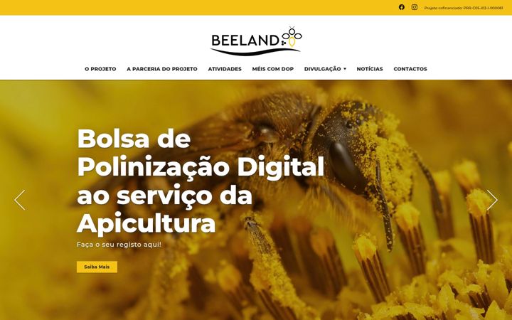 Screenshot of beeland.com.pt
