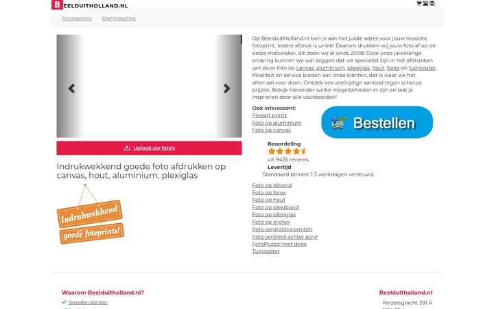 Screenshot of beelduitholland.nl