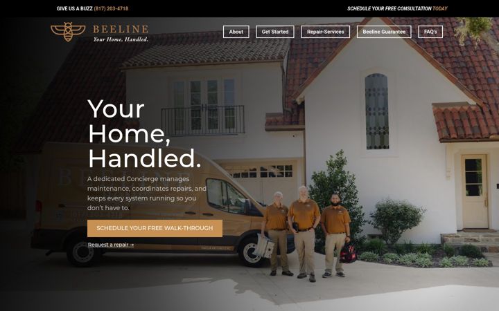 Screenshot of beelinehome.com