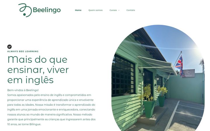 Screenshot of beelingo.com.br