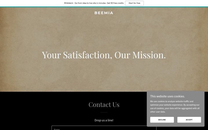 Screenshot of beemia.com
