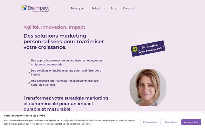 Screenshot of beempact.com
