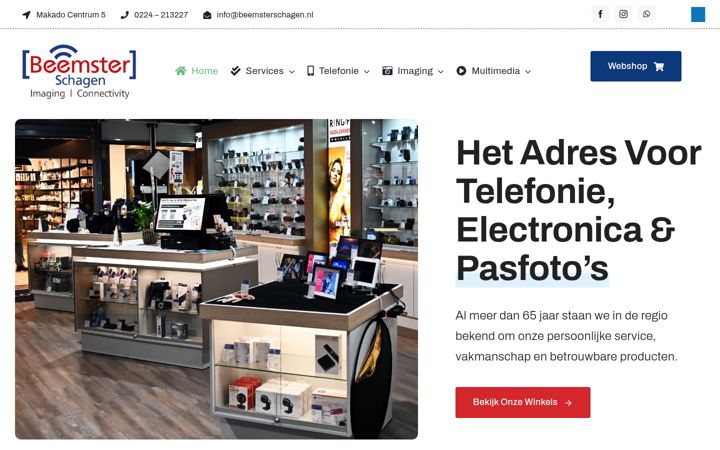 Screenshot stránky beemsterschagen.nl