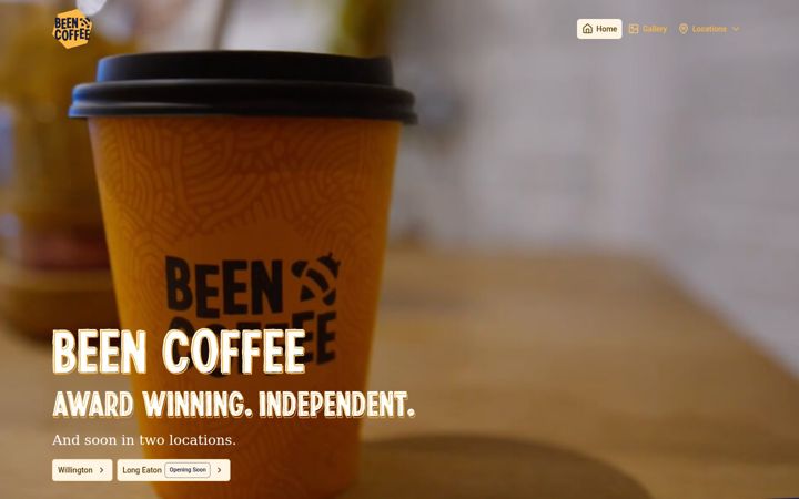 Screenshot of been.coffee