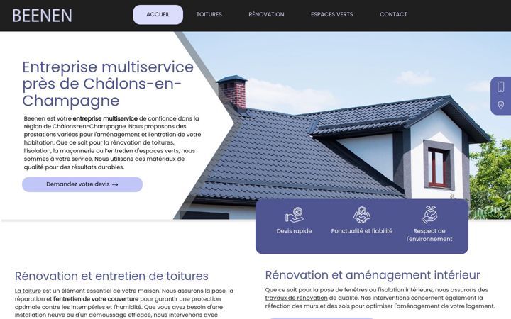 Screenshot of beenenelagage.fr