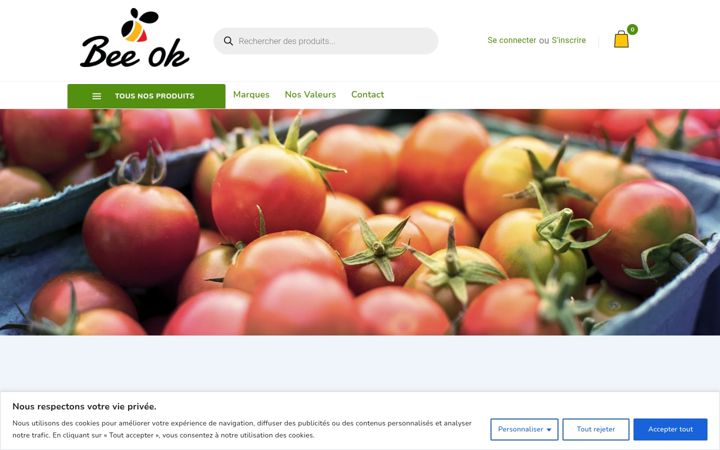Screenshot of beeok.be