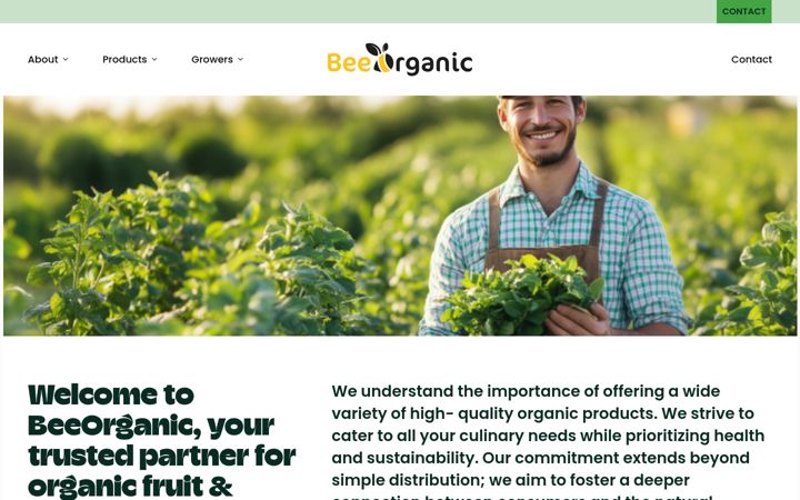 Screenshot του beeorganic.org
