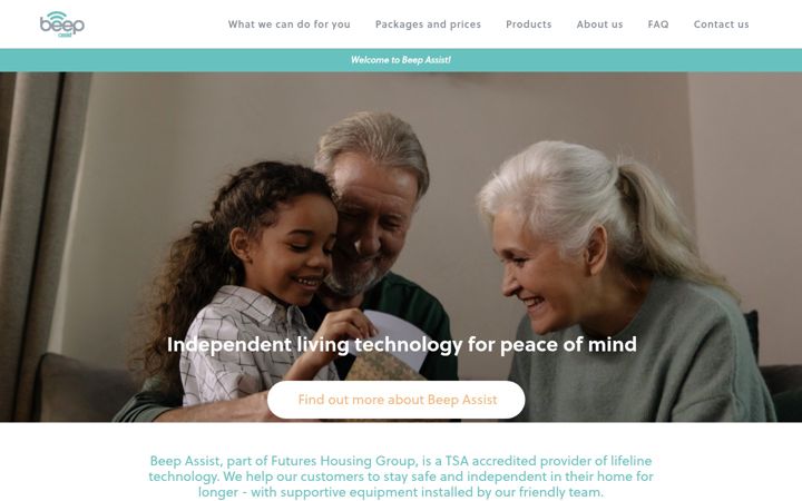 Screenshot di beep-assist.co.uk