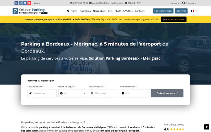 Screenshot of beep-valet-parking.com