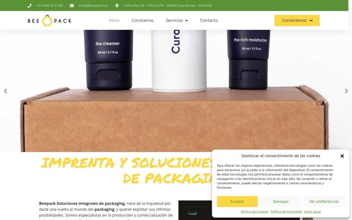 Screenshot of beepack.es