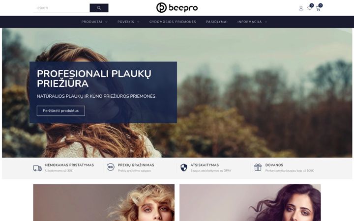 Screenshot von beepro24.net