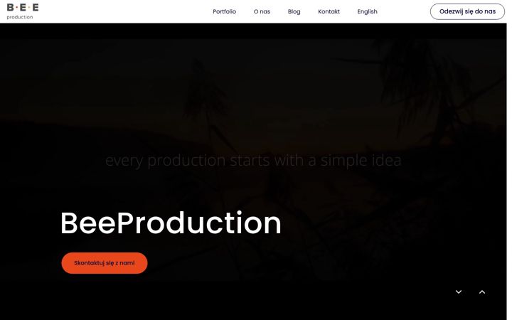 Captura de pantalla de beeproduction.pl