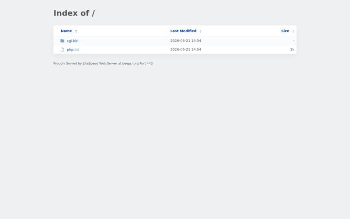 Screenshot of beepsi.org