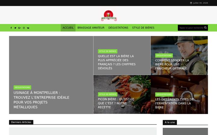 Screenshot ta' beer-discover.fr