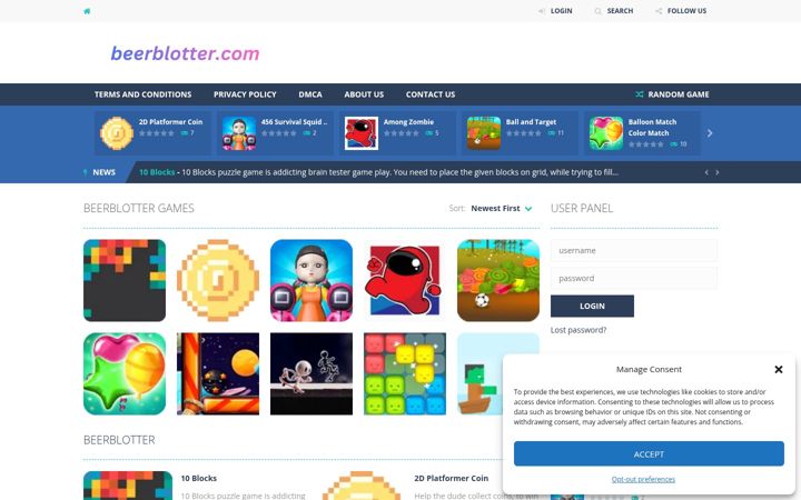Screenshot of beerblotter.com