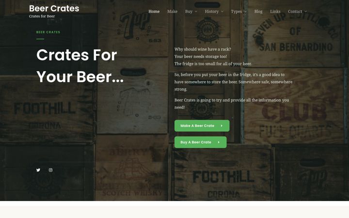 Screenshot di beercrates.co.uk