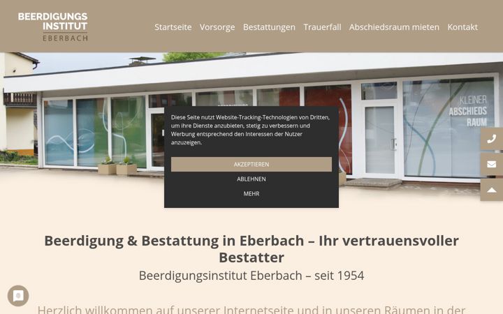 Screenshot of beerdigungsinstitut-eberbach.de