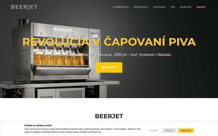 Screenshot of beerjet.sk