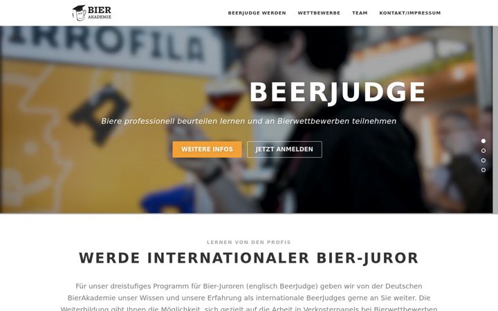 Screenshot of beerjudge.de