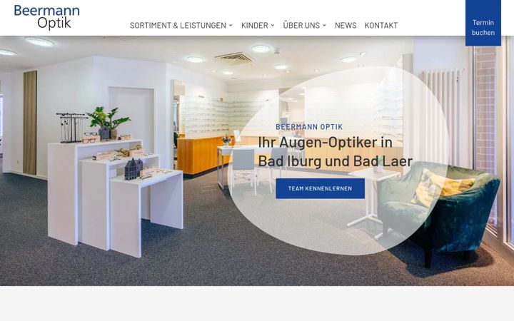 Screenshot of beermann-optik.de
