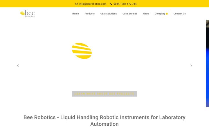 Screenshot of beerobotics.com
