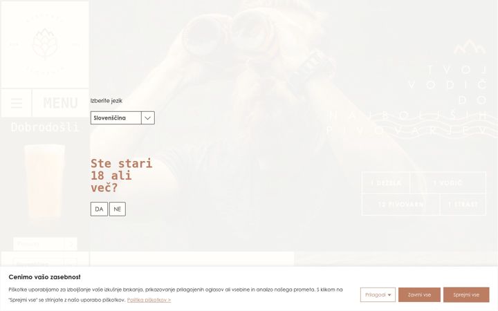 Screenshot of beerpass.si