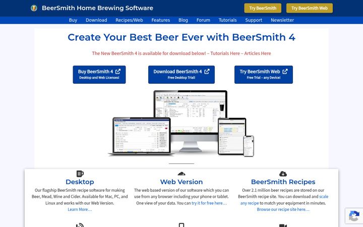 Ekrānuzņēmums no beersmith.com
