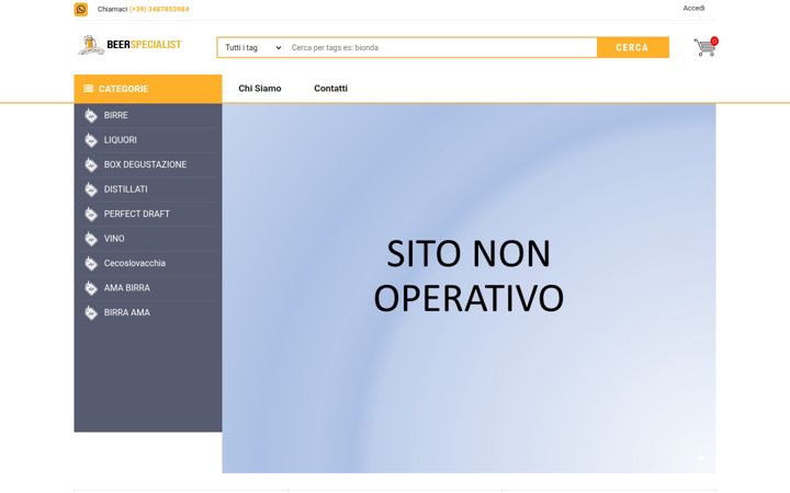 Screenshot of beerspecialist.it