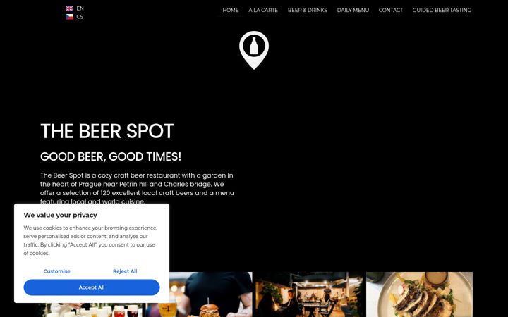 Screenshot van beerspotprague.cz