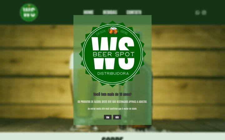 Screenshot of beerspotws.com.br