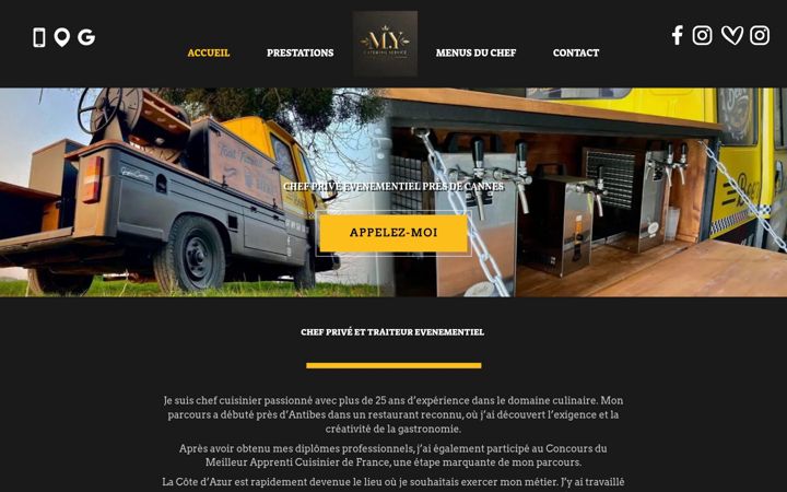 Screenshot of beertruck-and-food.fr
