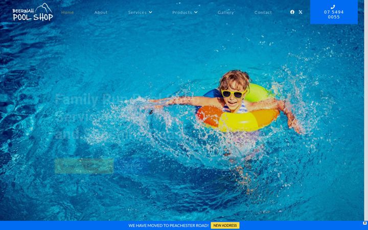 Snímek obrazovky beerwahpoolshop.com.au