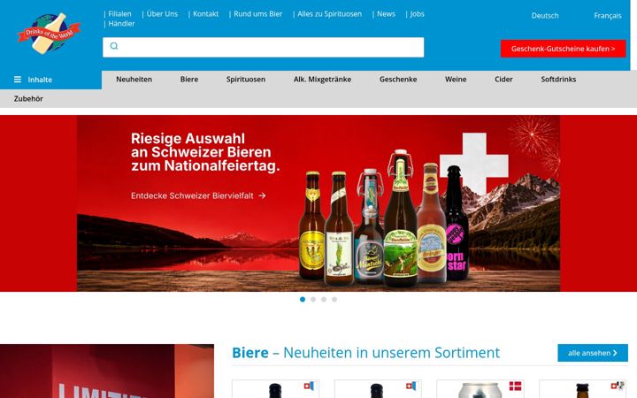 Skærmbillede af beerworld.ch
