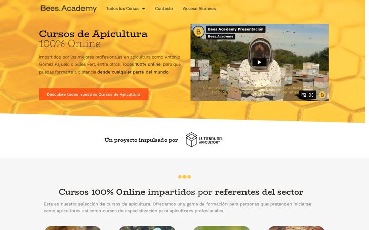 Screenshot of bees.academy