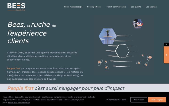 Screenshot of bees.paris