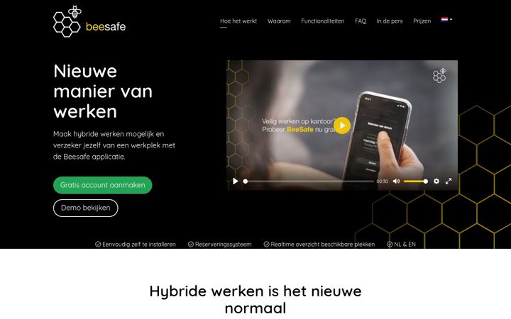 Screenshot of beesafe.io