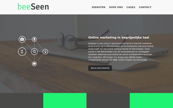 Screenshot of beeseen.nl