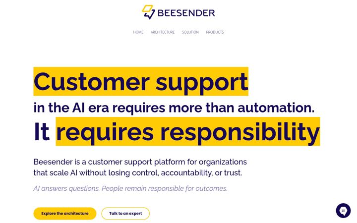 Screenshot of beesender.com