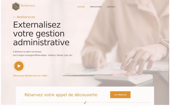 Screenshot of beeservices.biz