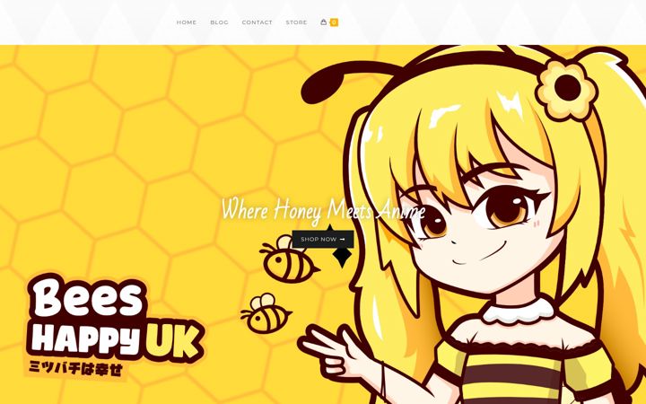 Screenshot of beeshappy.co.uk